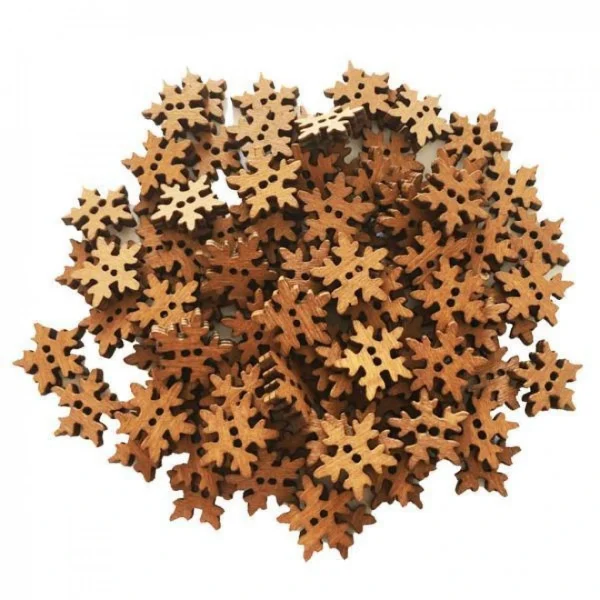 Marque Generique Boutons De Couture En Bois 1