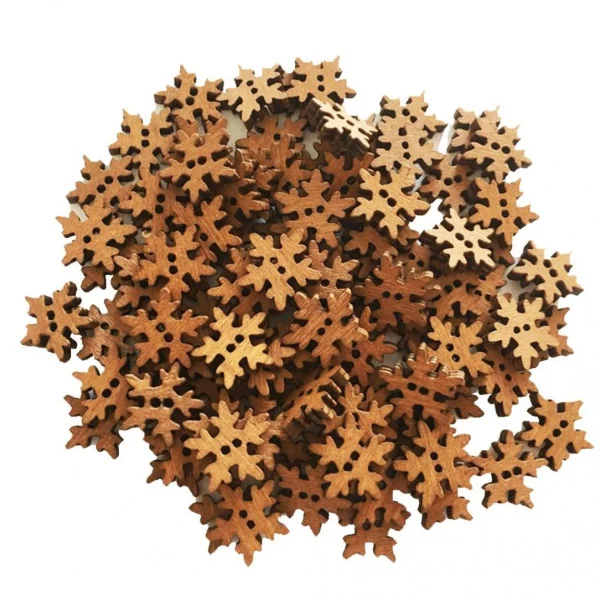 Marque Generique Boutons De Couture En Bois 3