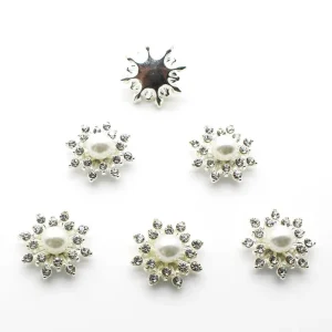 Marque Generique Boutons De Fleurs Strass Dos Plat Strass 9