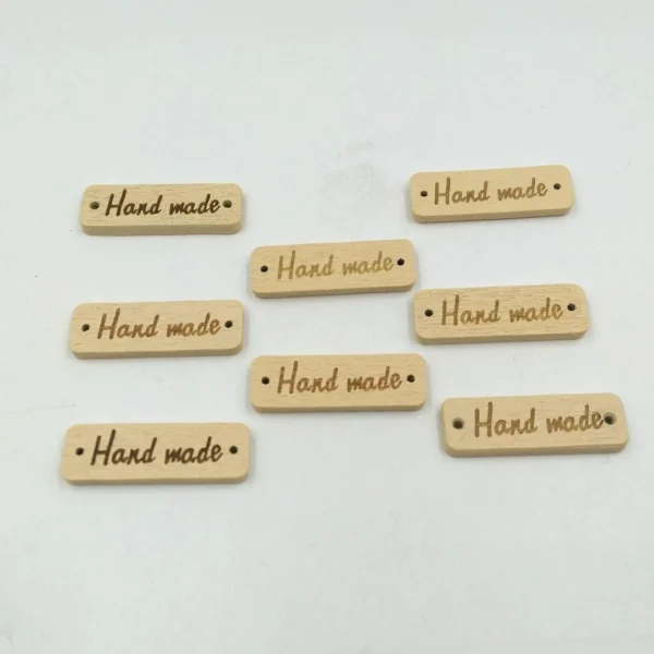 Marque Generique Boutons En Bois Vintage 5
