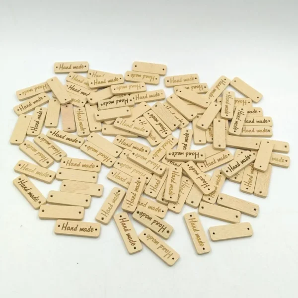 Marque Generique Boutons En Bois Vintage 6