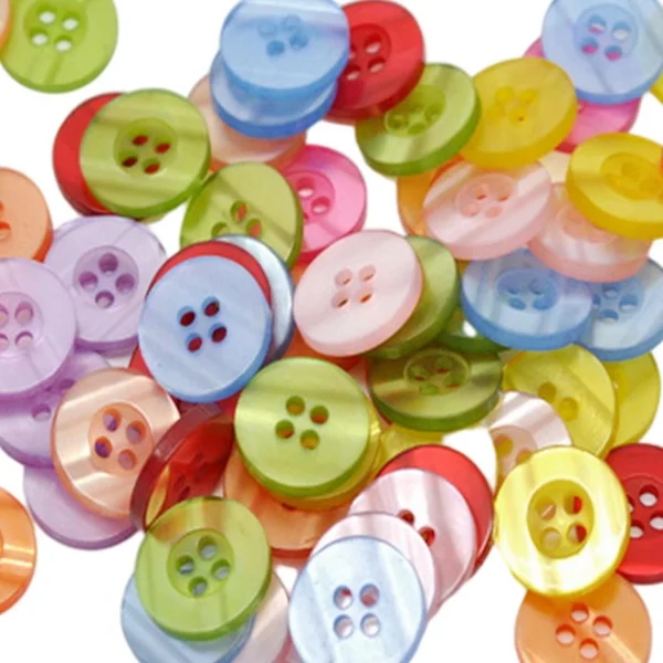 Marque Generique Boutons En Résine Pour L’artisanat De Couture 15mm 4