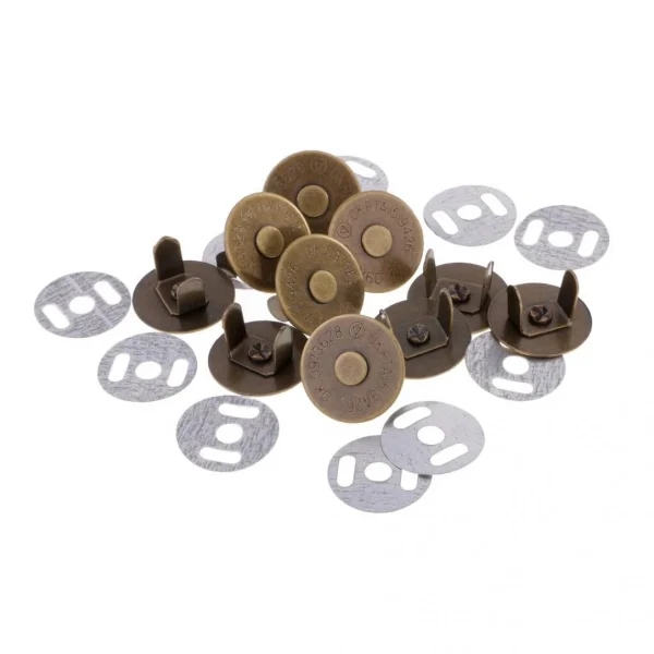 Marque Generique Boutons-pression Magnétiques Métalliques 5