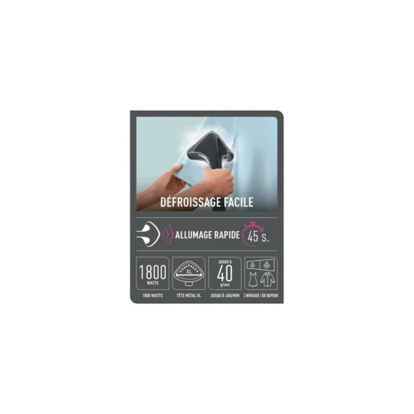 CALOR IT2461C0 Défroisseur Vapeur Vertical, 1800 W, Réservoir 1,5 L,… 3