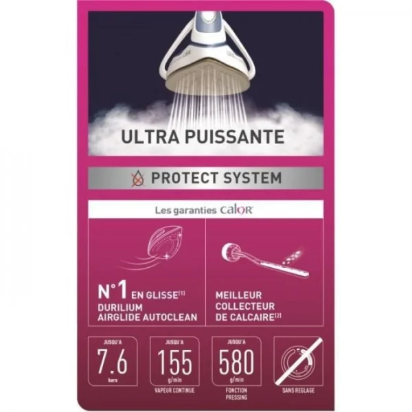 Centrale Vapeur CALOR GV9710C0 PRO EXPRESS ULTIMATE II 3000W Aqua-Mét… 3