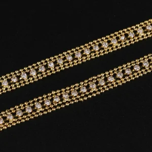 Marque Generique Chaîne De Perle Dentelle Diamant Cristal Lace 15