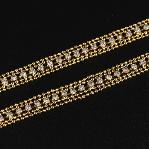 Marque Generique Chaîne De Perle Dentelle Diamant Cristal Lace 6