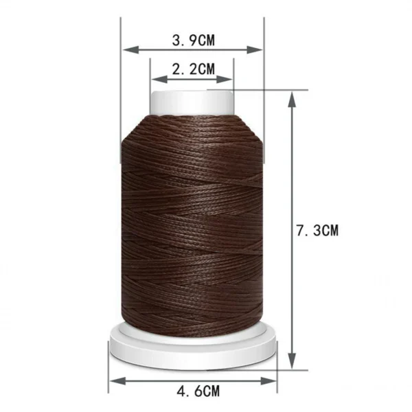 Marque Generique Cordon En Polyester Fil Ciré Pour Coudre Le Café Artisanal En Cuir 3