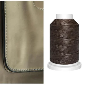 Marque Generique Cordon En Polyester Fil Ciré Pour Coudre Le Cuir Artisanal Marron 15
