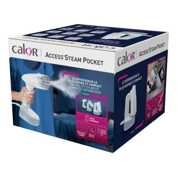 Défroisseur Vapeur à Main CALOR DT3041C0 Access Stream Pocket 6