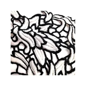 Wewoo Dentelle Bicolore Fleur Broderie Tissu Autocollant Bricolage Vêtement… 15