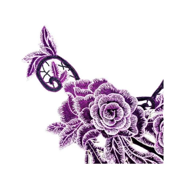 Wewoo Collier De Broderie De Dentelle De Fleur De Couleur Creuse En Trois Di… 5