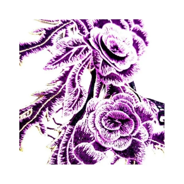 Wewoo Collier De Broderie De Dentelle De Fleur De Couleur Creuse En Trois Di… 4