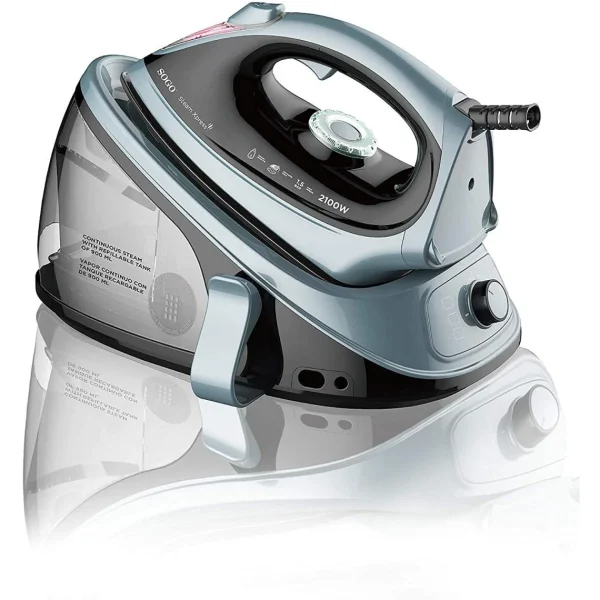 Sogo Fer à Repasser à Vapeur De 0,9L 2100W Bleu Noir 1