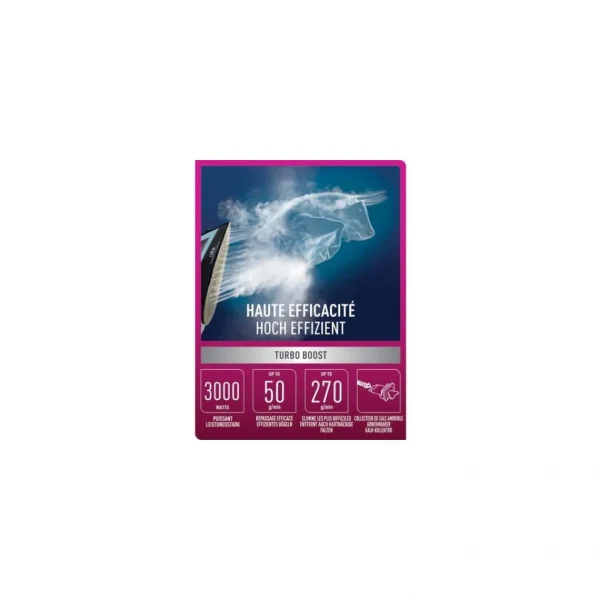 Fer à Repasser Vapeur 3000w 50g/mn – Fv5695c0 – CALOR 5