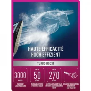 Fer A Repasser CALOR FV5695C0 TURBO PRO Anti Calc 3000 W Aqua Metal 6
