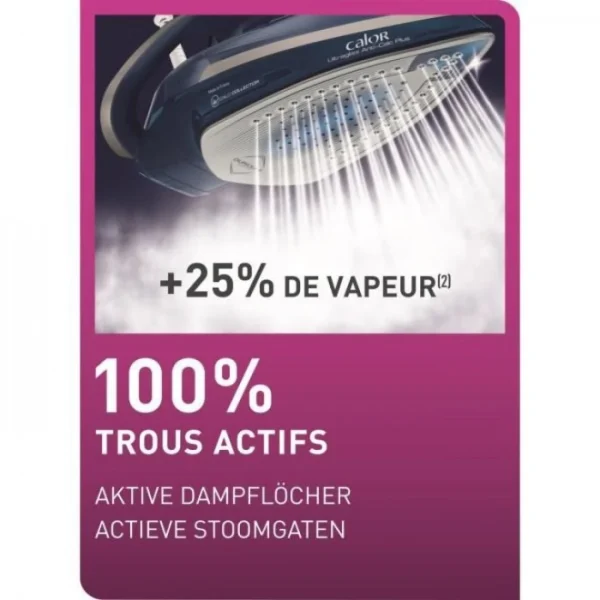 Fer A Repasser CALOR FV6830C0 Ultragliss Anti-Calc Plus , Vapeur 50g/m… 3