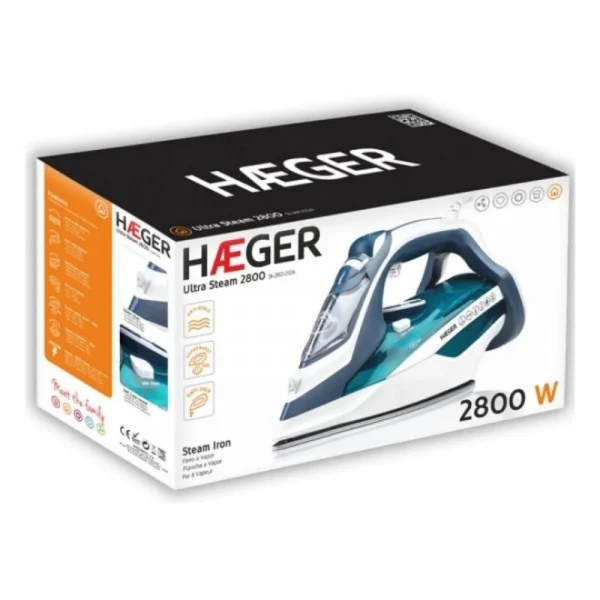 Fer à Vapeur Haeger Ultra Steam SI-280.012B 2800W 3