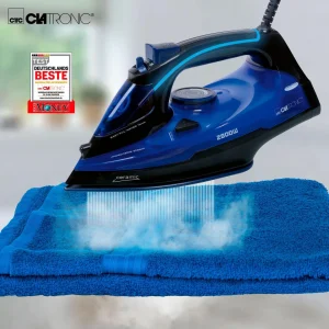 Clatronic Fer à Vapeur, Semelle Céramique, Repassage Vertical, Choc Vapeur, Au… 13