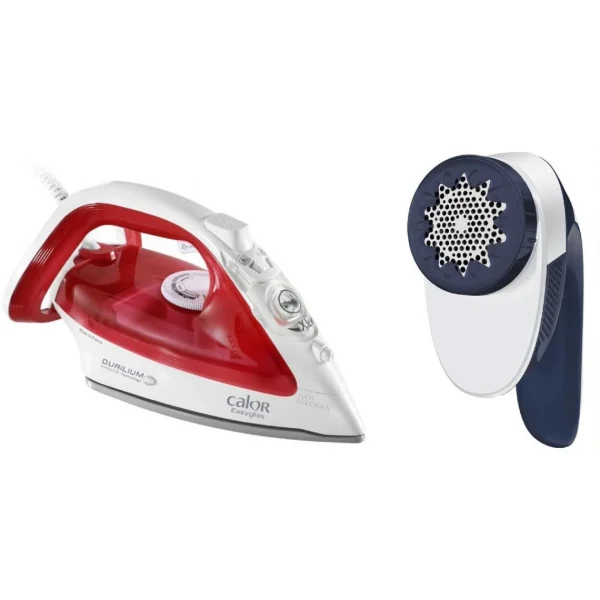Fer à Repasser Calor – FV3964C0 – Rouge + Rase Peluche Calor – JA1013… 1
