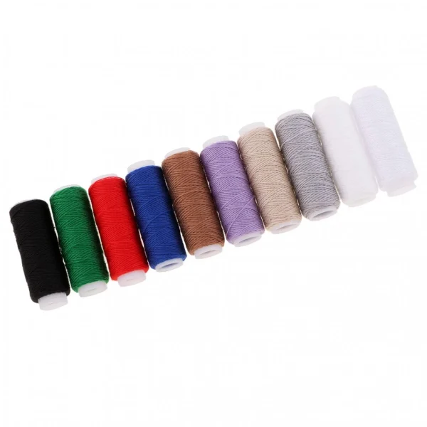 Marque Generique Fil De Couture De Jeans De Cuir De 10 Bobines Fort Pour La Main / Mach… 5