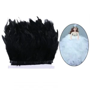Marque Generique Garniture à Franges En Plumes Garniture De Plumes De Coq 11