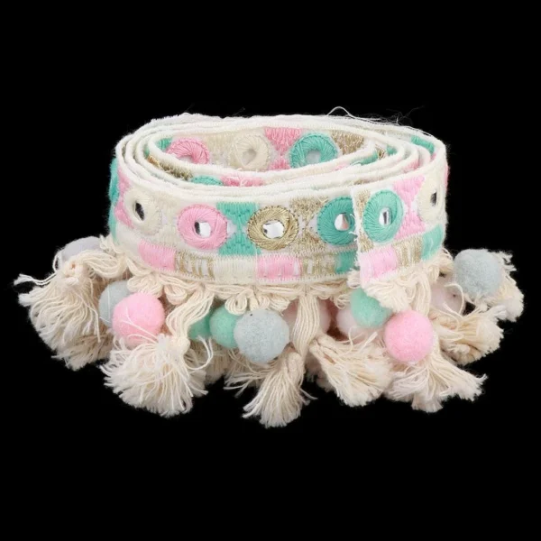 Marque Generique Garniture De Dentelle Broderie Perles Frange 5