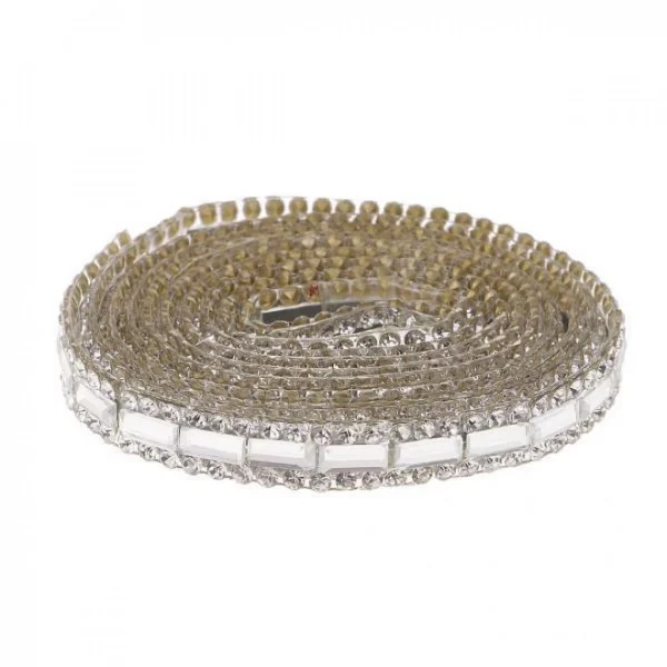 Marque Generique Garniture Dentelle Cristal Strass Ruban Lace 1
