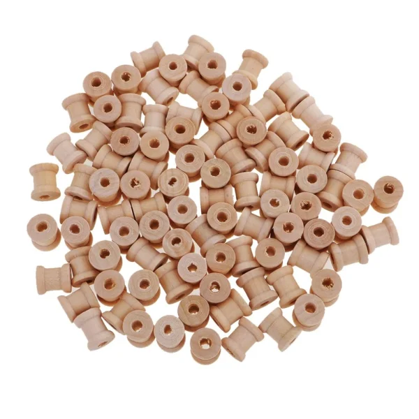 Marque Generique En Fil Bois Perles En Bois Fournitures Couture 1