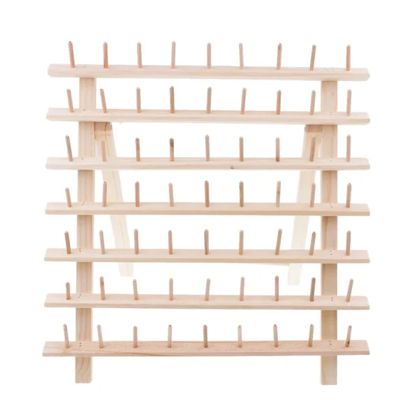 Marque Generique Support De Fil à Coudre Et à Broder En Bois 63-support De Stockage D… 1