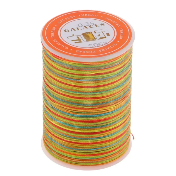 Marque Generique Fil De Cire Rond De Polyester De 0.35mm Cousant La Couture Bricolage A… 1