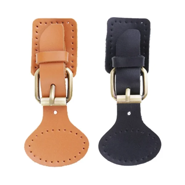 Marque Generique 2 Ensembles Cousus Sur Des Boucles à Ardillon En Cuir Couture Attache… 1