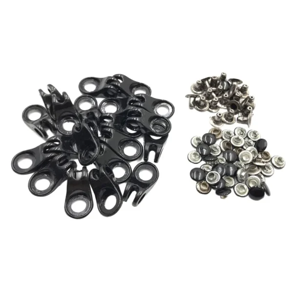 Marque Generique 20pcs Chaussures Crochet En Dentelle Avec Rivet Pour Réparation De Ch… 1