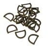 Marque Generique 20pcs Métal D-anneau Boucle Boucle Anneau Pour Sangle Gardien Bronze 19