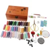 Marque Generique Kit De Couture Professionnel Avec Fils De Boîte En Bois Aiguilles Acc… 19