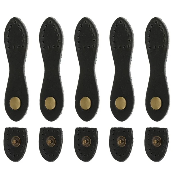 Marque Generique 5 Boucles En Cuir De Coin Rond Porte-monnaie Porte-monnaie Accessoires… 1