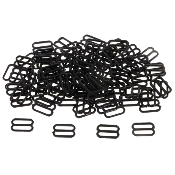 Marque Generique 100pc Nylon Soutien-gorge Sangle Boucles Sliders Crochets 8 Lingerie A… 1
