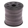 Marque Generique 100 Yards Faux Suede Cuir Cordon Fil Fil DIY Bracelet Collier Gris Fon… 19