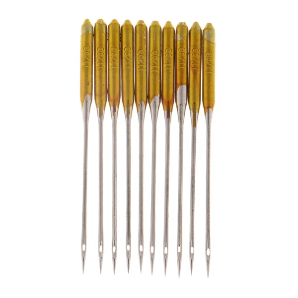 Marque Generique 10pcs / Lot En Acier Inoxydable Anti-saut Aiguille Machine à Coudre A… 1