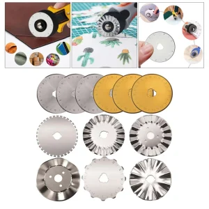 Marque Generique Kit De Lames De Coupe Rotatives Rondes 45 Mm Pour Tissu En Cuir Sharp … 13