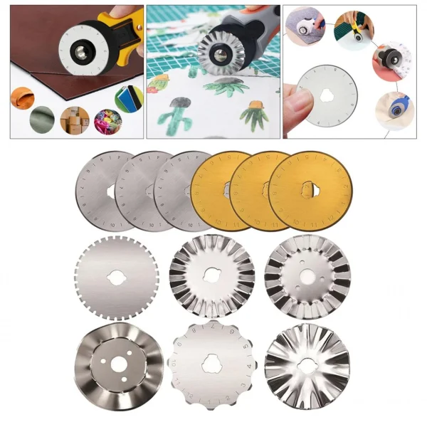 Marque Generique Kit De Lames De Coupe Rotatives Rondes 45 Mm Pour Tissu En Cuir Sharp … 5