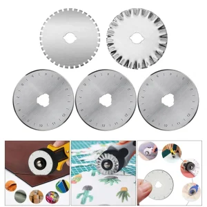 Marque Generique Kit De Lames De Coupe Rotatives Rondes De 45 Mm Pour Tissu En Cuir Sha… 13