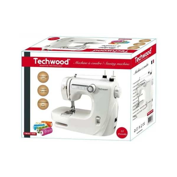 Machine à Coudre 10 Pts Techwood 3