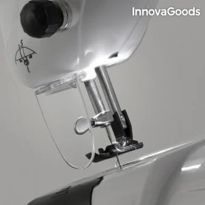 Machine à Coudre Compacte InnovaGoods 6 V 1000 MA Blanche 10