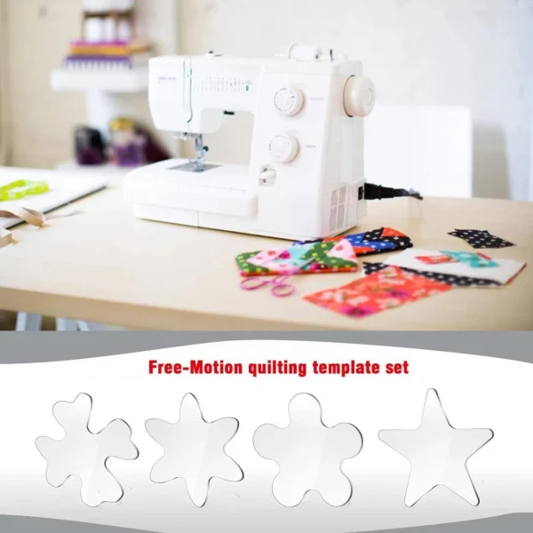 Marque Generique Machines à Coudre De Règle De Modèle De Courtepointe 5