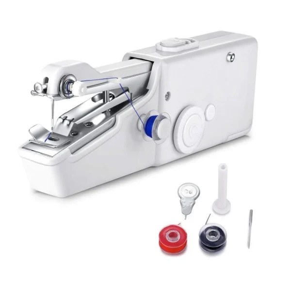 Marque Generique Mini Machine à Coudre Portable AA Alimenté Par Piles Pour De Petits … 1
