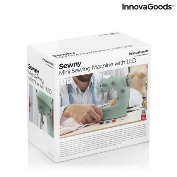 Innovagoods Mini Machine à Coudre Portable Avec LED, Coupe-Fil Et Accessoires Sew… 4