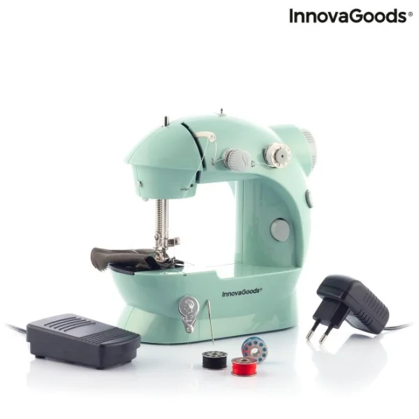 Innovagoods Mini Machine à Coudre Portable Avec LED, Coupe-Fil Et Accessoires Sew… 6