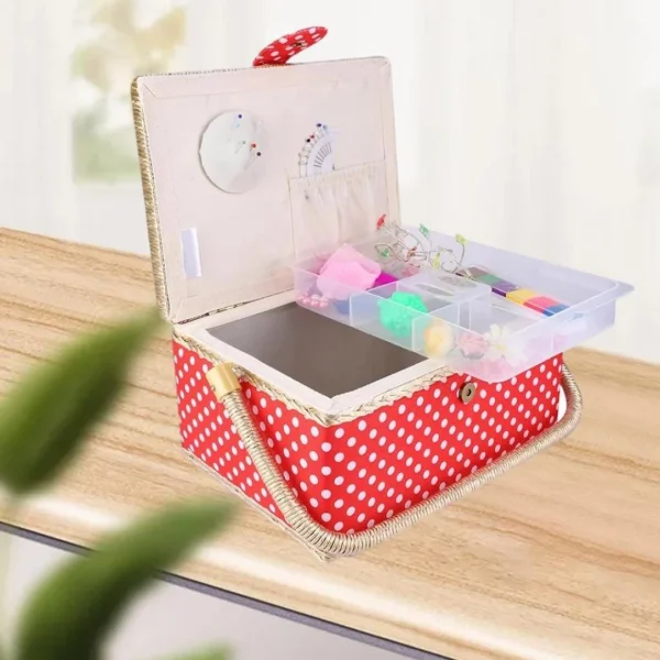 Marque Generique Panier à Couture Grand Organisateur Plateau Amovible 6