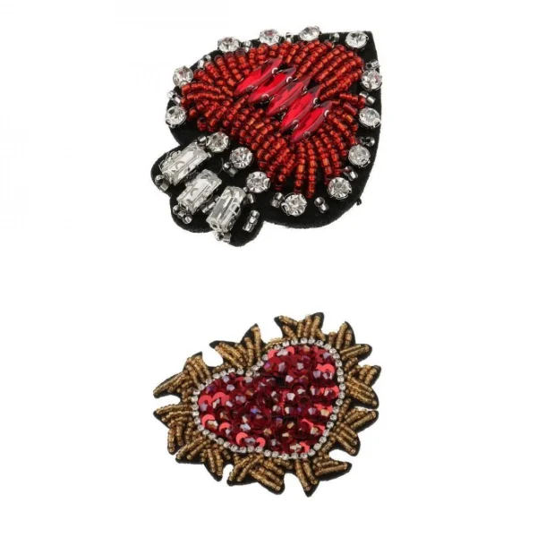 Marque Generique Patch De Broderie Sticker Pailleté Tricot Hotfix 1